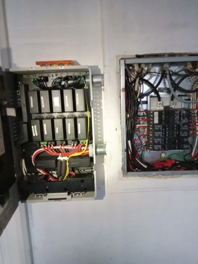 Electrical panel upgrade completed for Security Camera Wiring in Sierra Madre